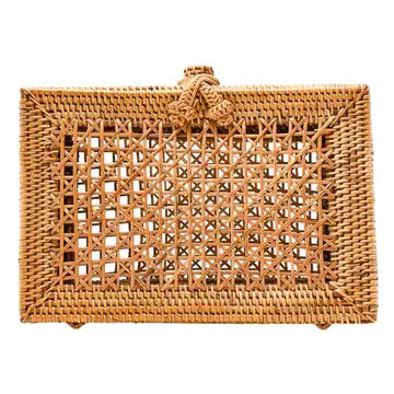 Rattan Woven Clutch